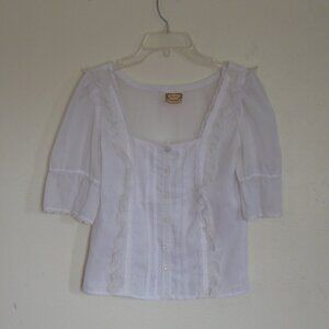 Lacy Sheer Blouse by  Jessica's Gunnies